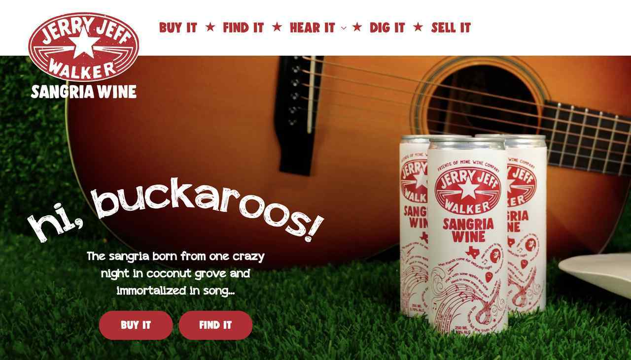 Jerry Jeff Sangria Launches New Website and Online Store